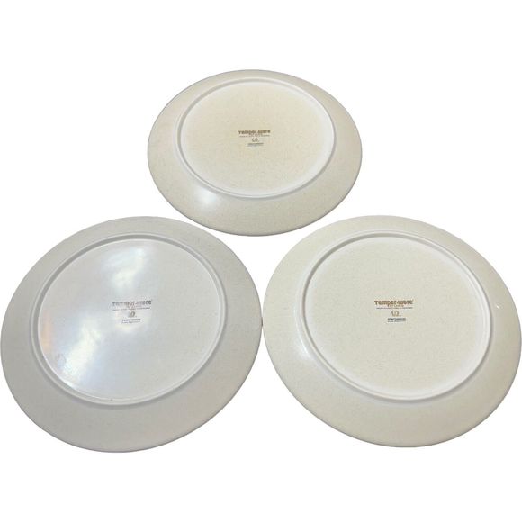 Set Of 3 Lenox Temper-Ware Percussion 10 1/2" Dinner Plate, Oven to Table, 1970s - Picture 13 of 16